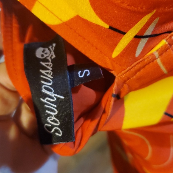 Sourpuss Red and Yellow Mini Dress - Picture 2 of 3